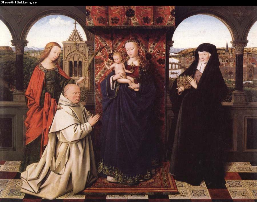 Jan Van Eyck Virgin and Child with Saints and Donor